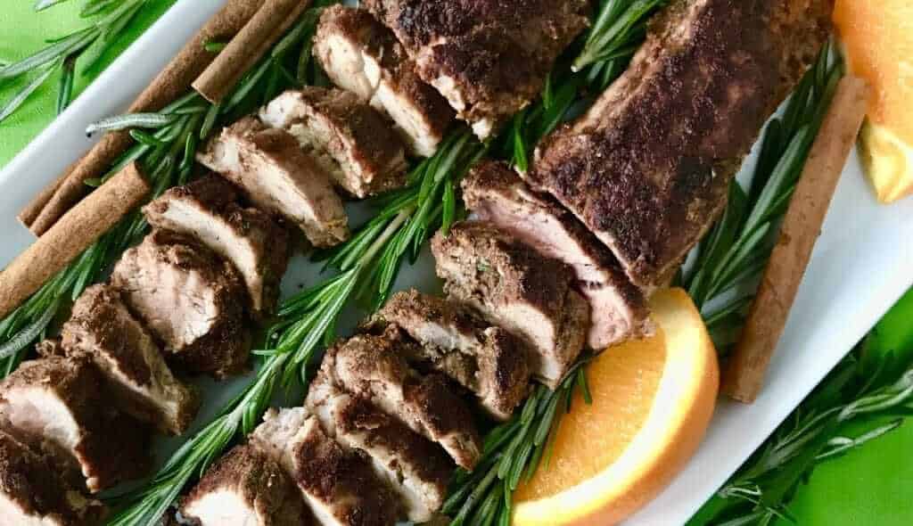 Christmas spiced pork tenderloin