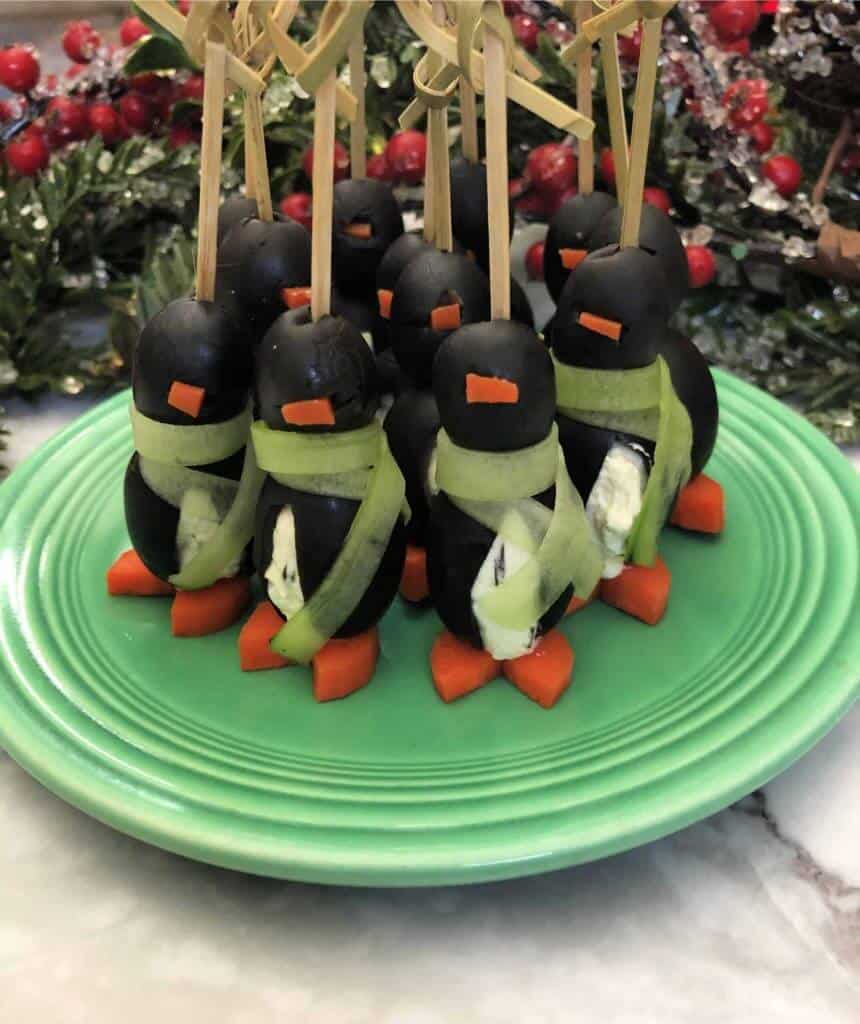 Have some fun with your appetizer selection with these Cream Cheese Penguins! As much fun to see as they are to eat! They make everyone smile!