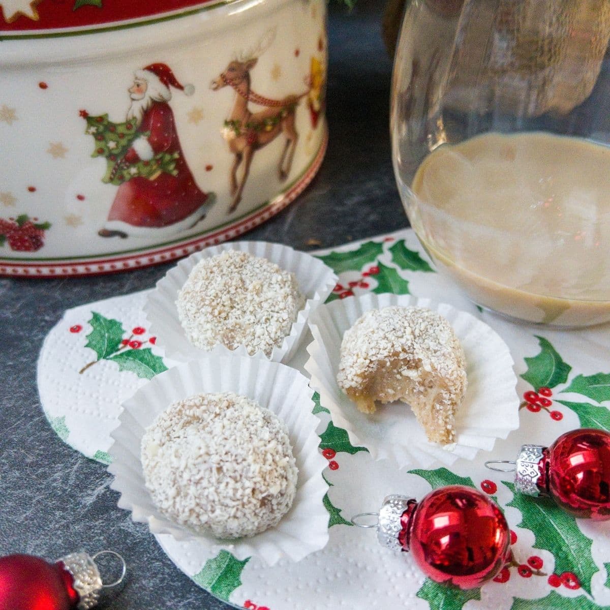 Ready to eat Baileys salted caramel bliss balls