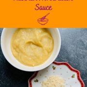 Homemade apple horseradish sauce is the perfect combination of spiciness and sweetness. Both flavors are well-balanced and do not overpower the taste of the meat.