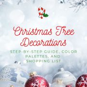 An easy step-by-step guide on HOW TO DECORATE A REAL CHRISTMAS TREE from top to bottom!