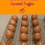 milk chocolate truffles filled with a delicious homemade salted caramel cream