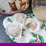 Ready to eat Baileys salted caramel bliss balls