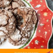 Delicious, ready-to-eat chocolate espresso crinkle cookies! Perfect for the holidays!