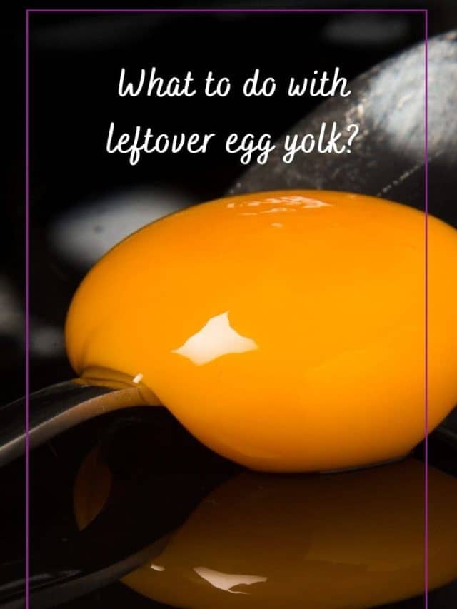 leftover egg yolk recipes