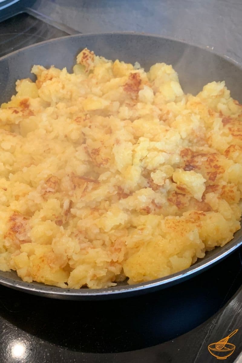 grated pan fried potatoes - austrian style