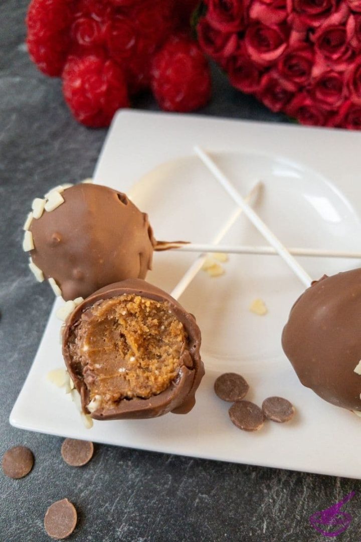 no bake lotus biscoff cake pops ready to devour