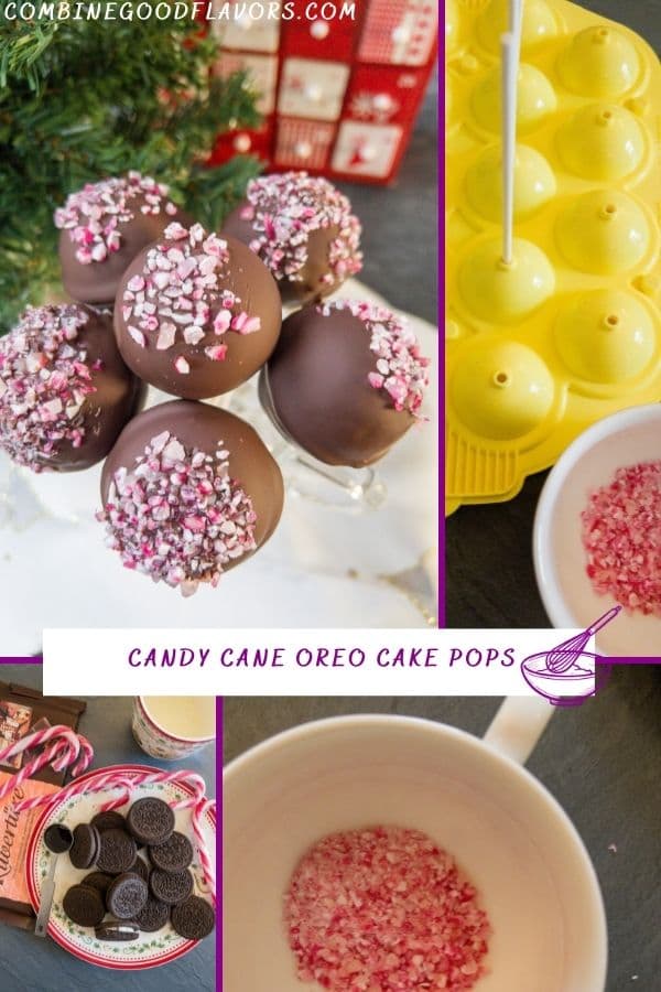 No-bake Candy Cane Oreo Cake Pops - combinegoodflavors.com