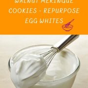 Walnut Meringue Cookies - repurpose leftover egg whites