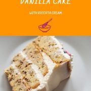 Scrumptious Ricotta Vanilla Cake ready to eat