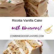 Scrumptious Ricotta Vanilla Cake ready to eat