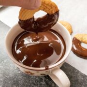 chocoalte dipped cookies
