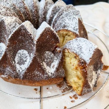 Vintage Whipping Cream Cake ready to eat