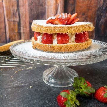 A Summer Treat - Strawberry Sponge Cake