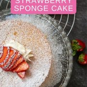 A Summer Treat - Strawberry Sponge Cake