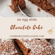 use up leftover egg white chocolate cake