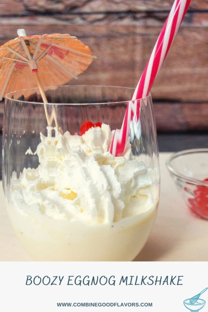 Boozy Eggnog Milkshake