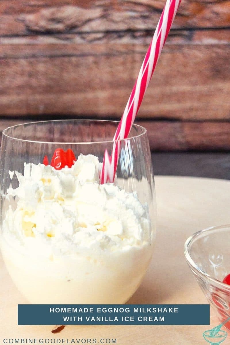 Boozy Eggnog Milkshake - combinegoodflavors.com