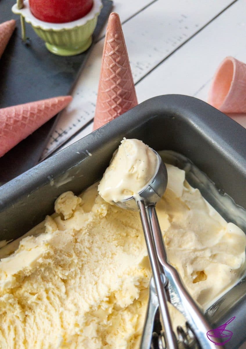 Simple KitchenAid Vanilla Ice Cream Recipe - Exquisitely Unremarkable