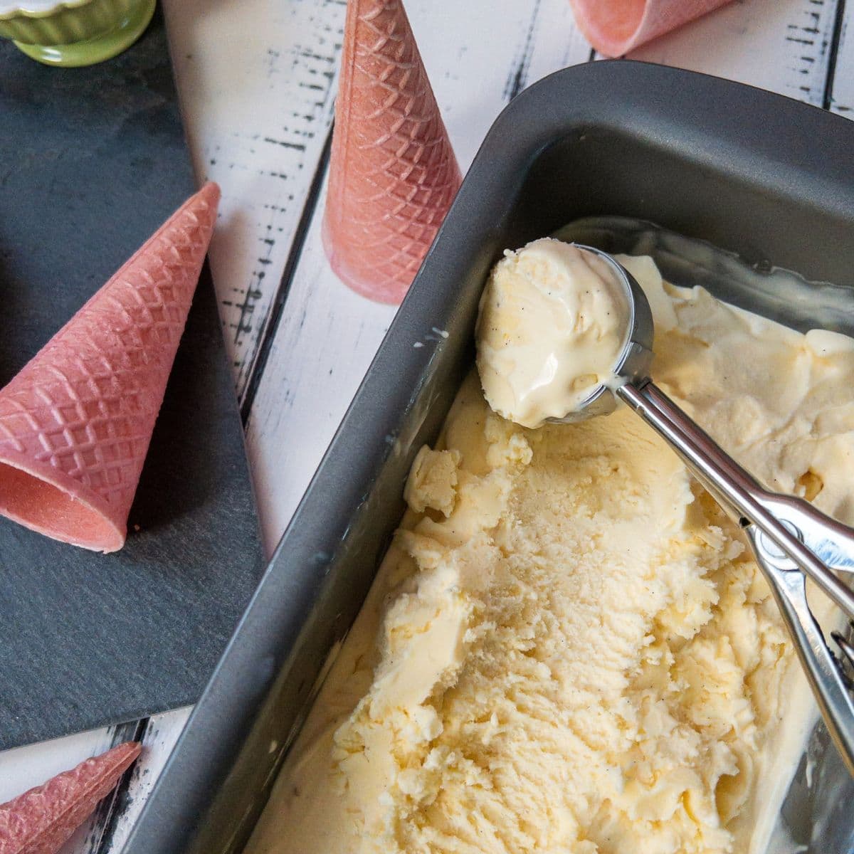 How to Make Vanilla Ice Cream in a Stand Mixer