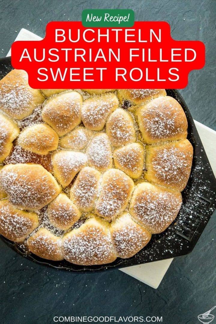 Buchteln Austrian Filled Sweet Rolls - combinegoodflavors.com