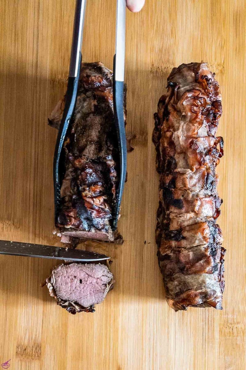 Bacon Wrapped Venison Tenderloin - A Ranch Mom