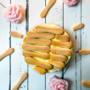 With the ladyfingers as the final layer, the dessert has an even greater visual impact!