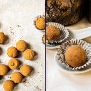 Ready to eat, salted caramel truffles with a liquid core. Rolled in Criollo cocoa powder.