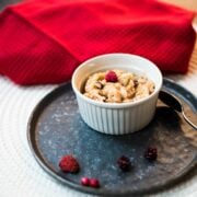 A yummy gluten-free and sugar-free rice pudding breakfast that keeps you full for longer, curbs cravings in the evening, and is quick and easy to whip up.