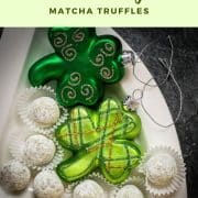 Matcha Green Tea Truffles ready to eat