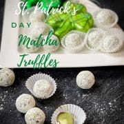 Matcha Green Tea Truffles ready to eat