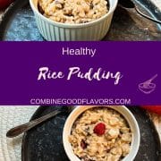 A yummy gluten-free and sugar-free rice pudding breakfast that keeps you full for longer, curbs cravings in the evening, and is quick and easy to whip up.