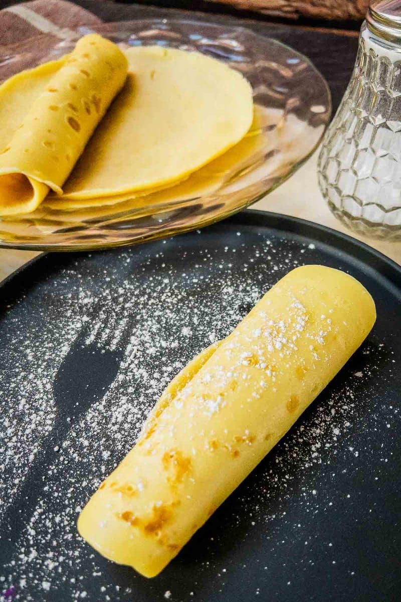 Thin pancakes with apricot jam, a classic Austrian dessert that can be made in a few easy steps!