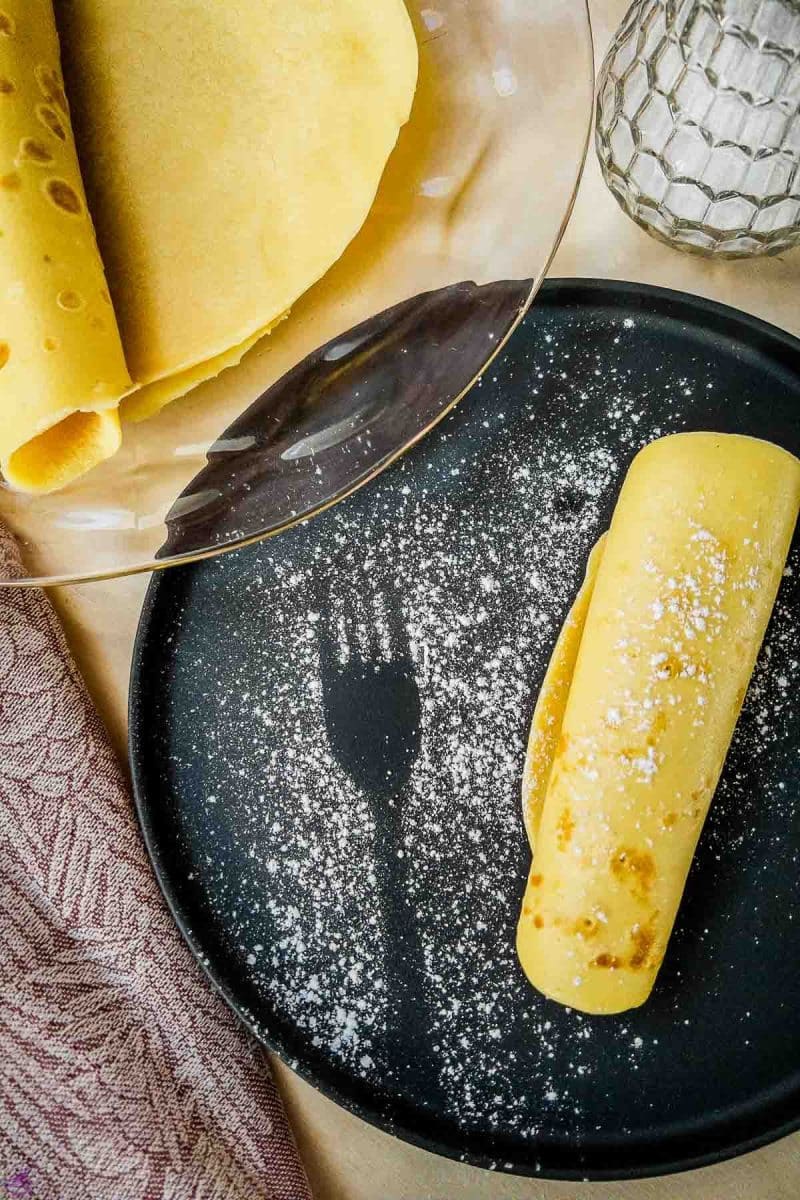 Thin pancakes with apricot jam, a classic Austrian dessert that can be made in a few easy steps!