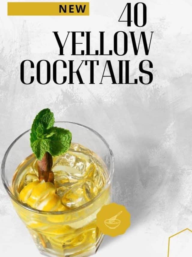 simple yellow cocktails