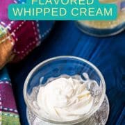 Beautifully piped rosette of whipped cream with vodka flavor.