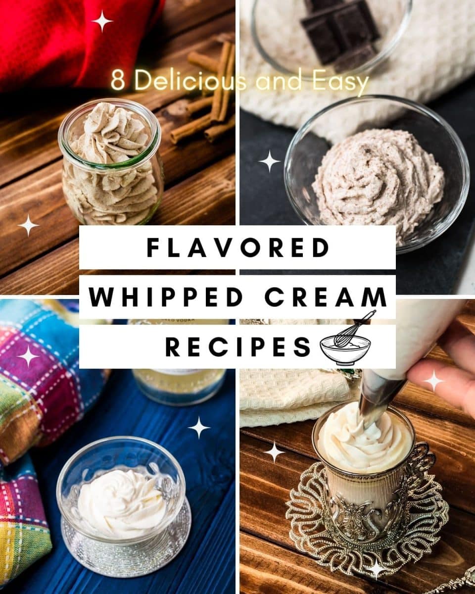 Looking for ways to jazz up your desserts? Try making flavored whipped cream! Check out these yummy recipes and bring your desserts to life.