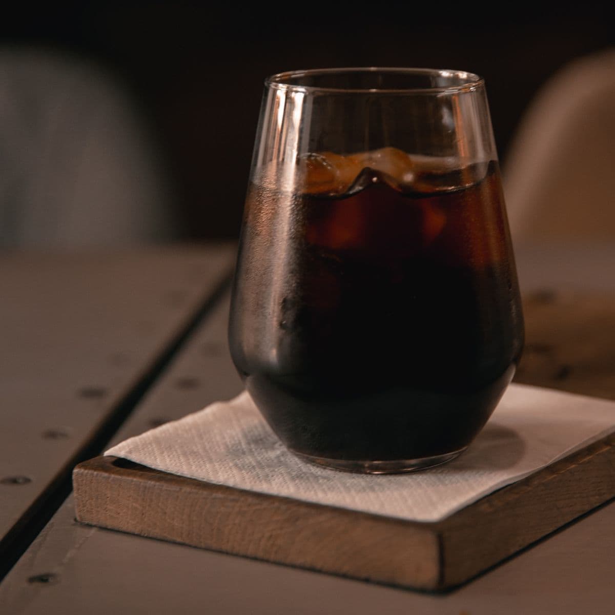 cold brew coffee in a glass