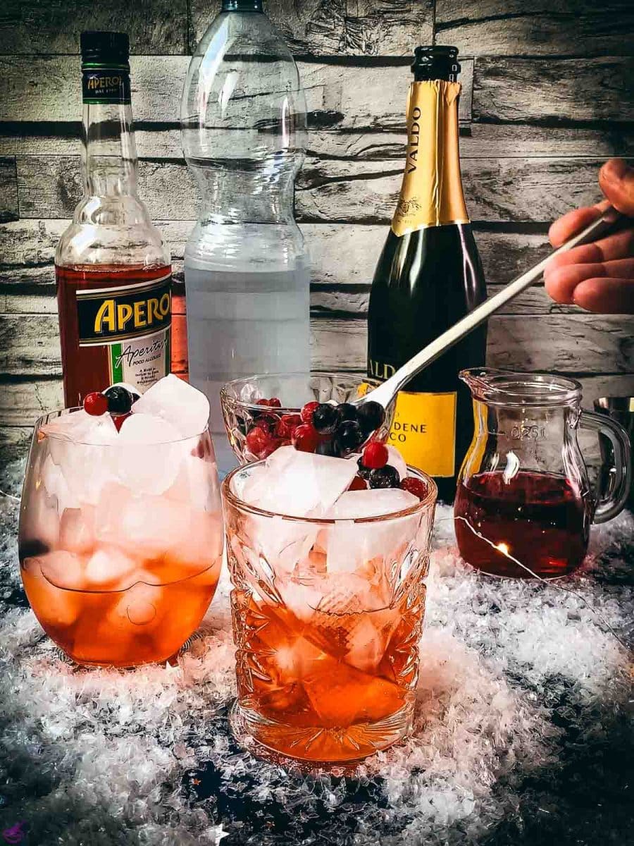 Cranberry Aperol Spritz