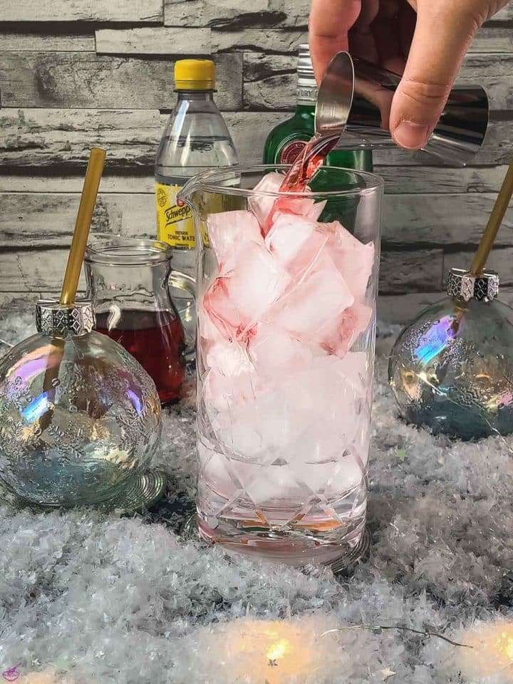 Festive Cranberry Gin And Tonic