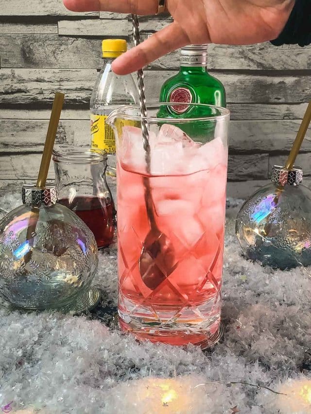 Festive Cranberry Gin And Tonic