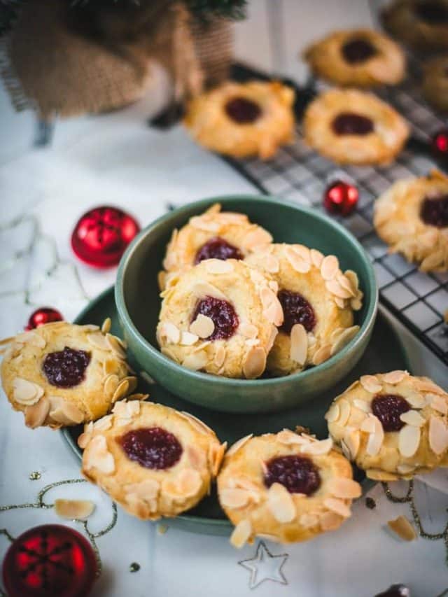 raspberry thumbprint cookies