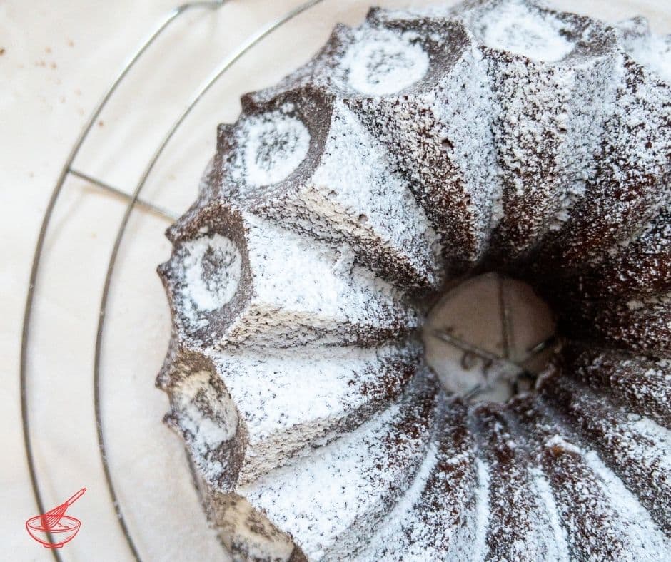 Gorgeous whipping cream bundt cake, made with no butter at all.
