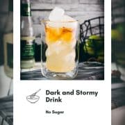 Gorgeous dark and stormy drink - a delicious, layered beauty!