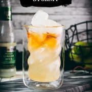 Gorgeous dark and stormy drink - a delicious, layered beauty!