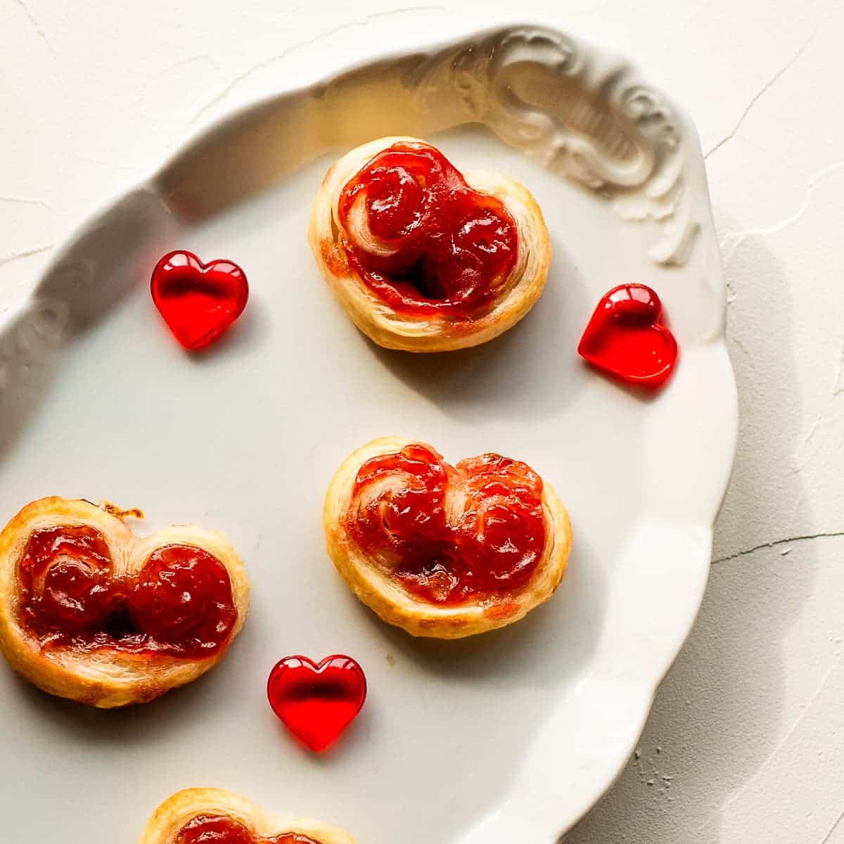 Heart-Shaped Puff Pastry Cookies