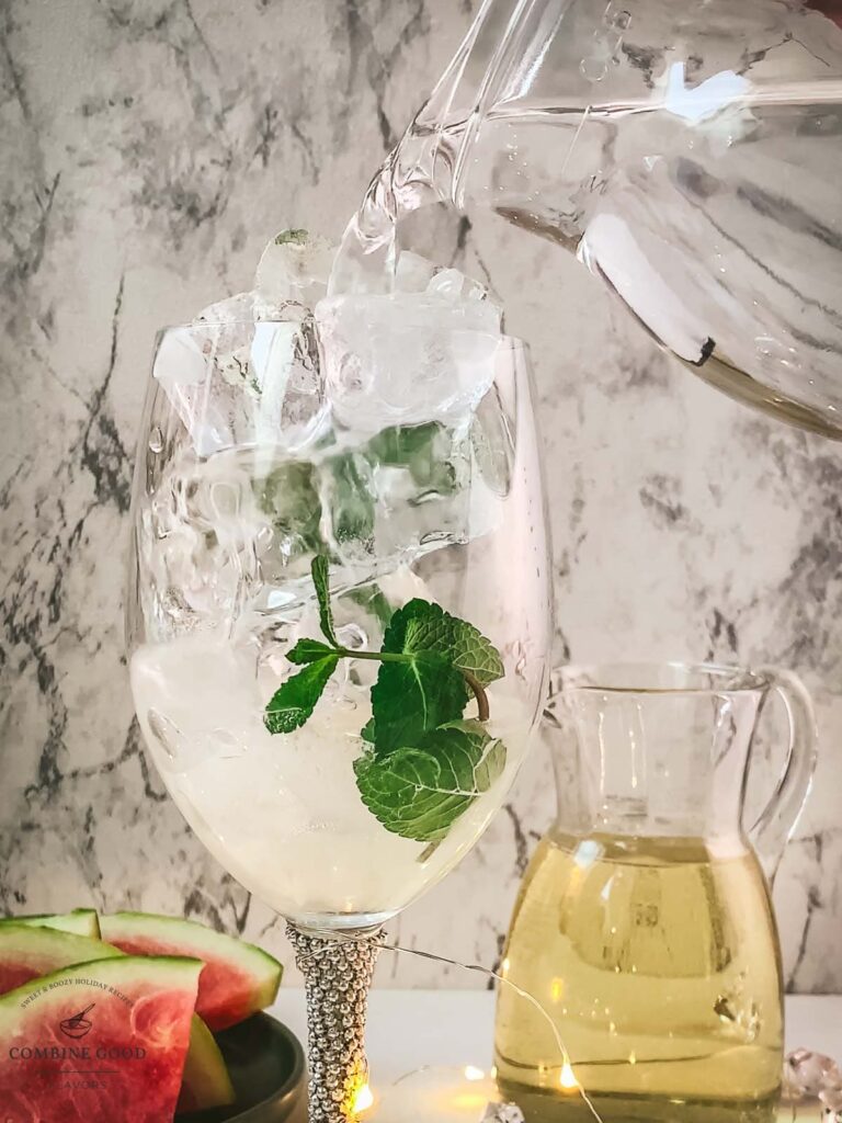 Watermelon Raspberry Spritzer Watermelon Spritzer {white wine}