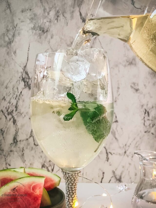 Watermelon Raspberry Spritzer Watermelon Spritzer {white wine}