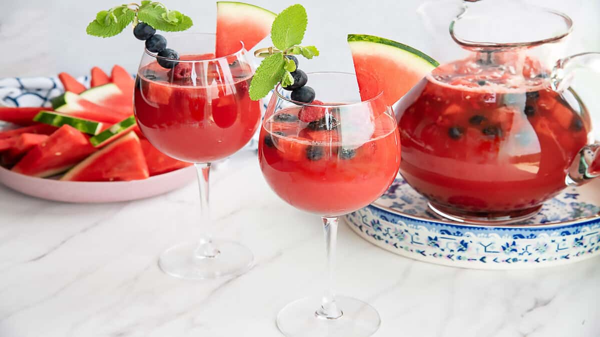 Celebrate National Watermelon Month with our sweet, boozy, and non-alcoholic watermelon recipes!