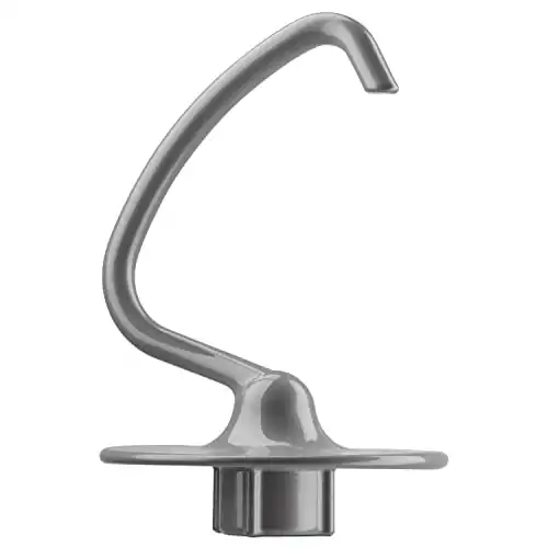 KitchenAid Dough Hook, 4.5-5 Qt, Subtle Silver